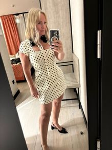 zara polka dot dress