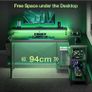 L Shaped Gaming Desk with LED Lights, 100 x 70 cm Image 5