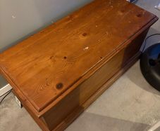 Wooden blanket box