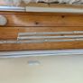 Three white plastic curtain rails Image 4