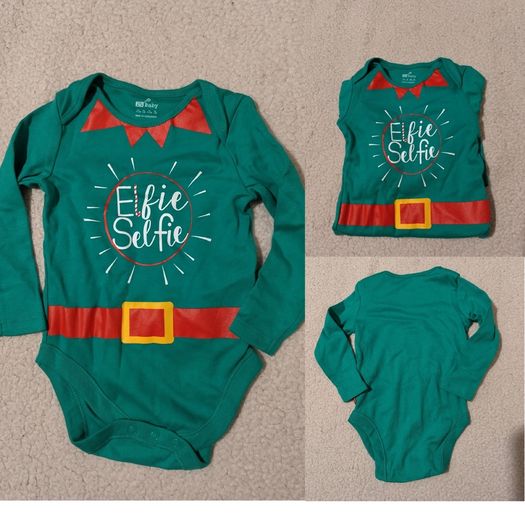 Christmas Baby Cotton bodysuit,  NEW