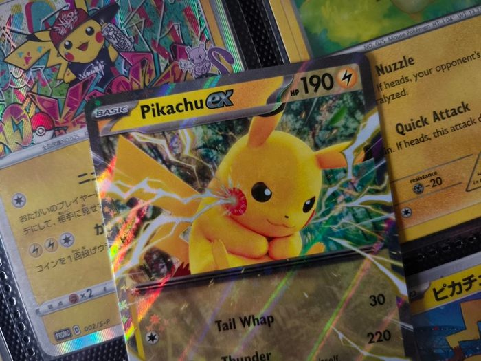 Pikachu EX ! Double Rare ! from Prismatic Evolutions Set !