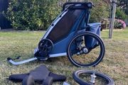 Thule Chariot Cross 1 Bike Trailer, Stroller/Jogger + Extras