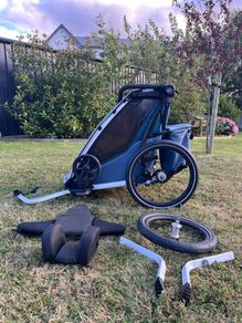 Thule Chariot Cross 1 Bike Trailer, Stroller/Jogger + Extras