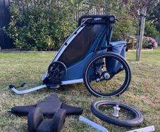 Thule Chariot Cross 1 Bike Trailer, Stroller/Jogger + Extras