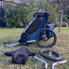 Thule Chariot Cross 1 Bike Trailer, Stroller/Jogger + Extras