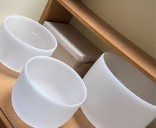 Thomann Crystal Singing Bowls Set of 3