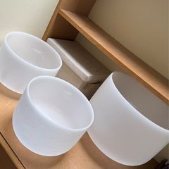 Thomann Crystal Singing Bowls Set of 3
