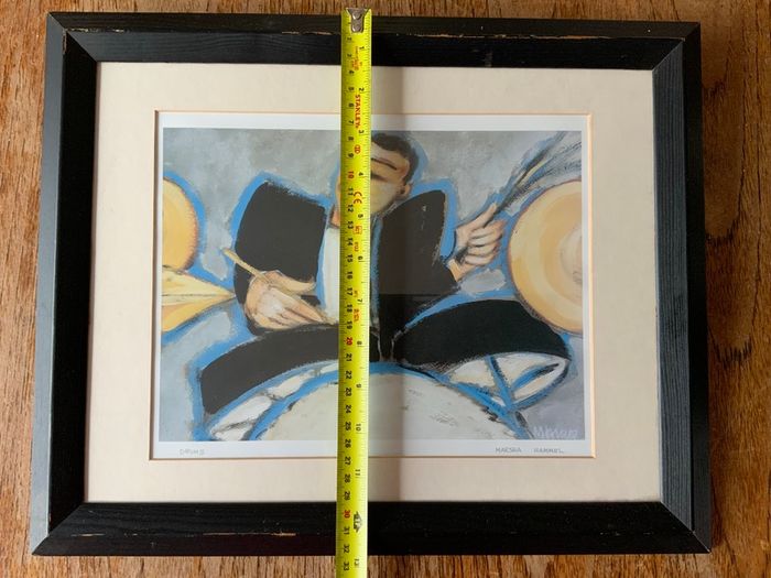 Drummer Art Print by Marsha Hammel Mounted and Framed