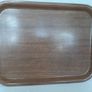 vintage retro tray with large doilies +2 small Image 5