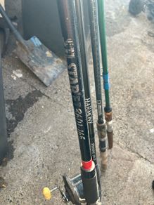 Fishing rods and penn multiplier reel