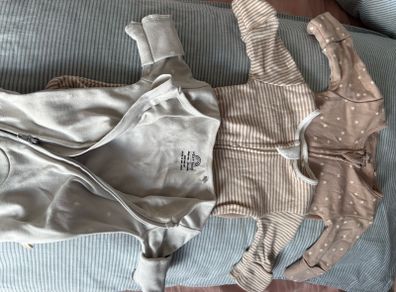 3 small newborn babygros