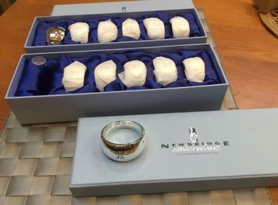 Newbridge Silverware Napkin Rings (6) x 2