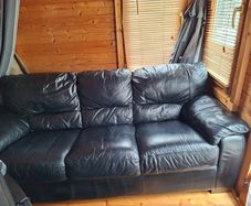 Black 3 seater couch
