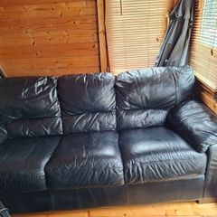 Black 3 seater couch
