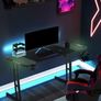 Gaming Desk with LED Lights Image 5