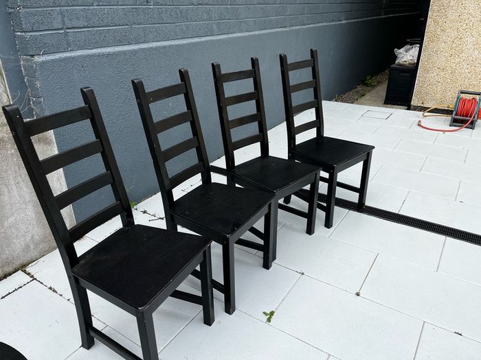 4 used ikea chairs