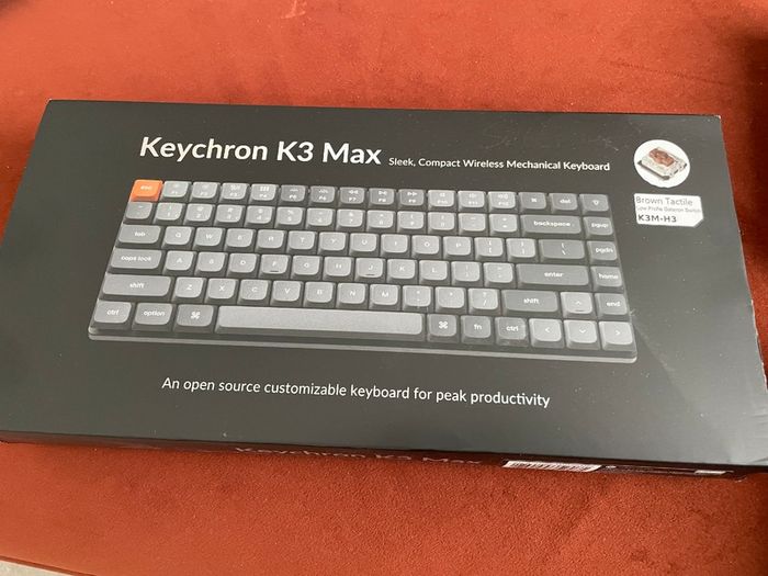 Keychron K3 Max Wireless Mechanical Keyboard RGB, Hot-Swap, Brown Switches Like New