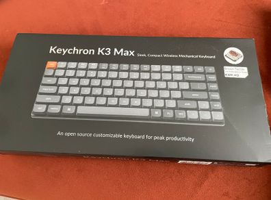 Keychron K3 Max Wireless Mechanical Keyboard RGB, Hot-Swap, Brown Switches Like New