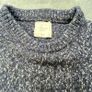 Curated Utility Stockholm Men's XL Navy Blue White Knitted Crew Neck Sweater Image 6