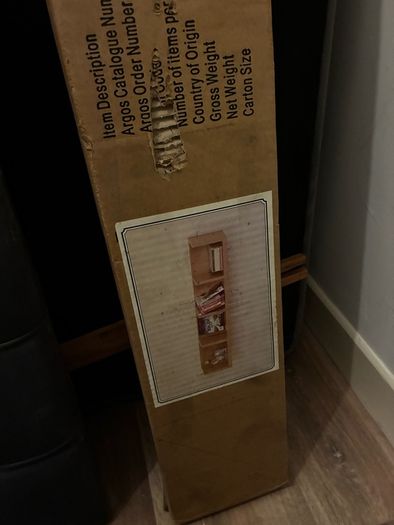Deep fat fryer , radio , mirror and book shelf