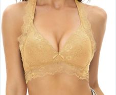 Brand New SHEKINI Soft Cups Wireless Bra with Removable Pads Floral Lace Elegant and Comfortable.