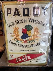 irish whiskey metal wall signs