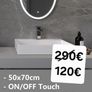 LED Bathroom Mirror 50x70cm Image 2