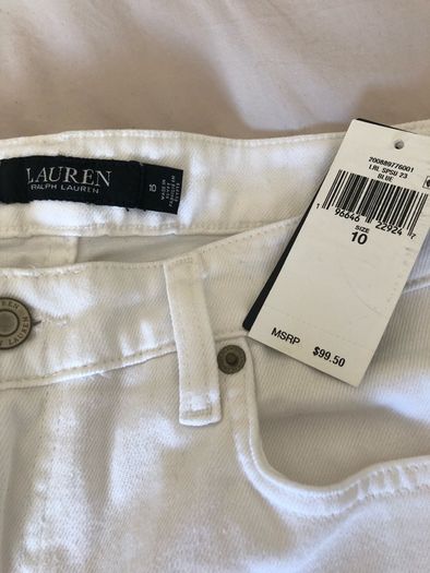 Ralph Lauren White Denim Shorts