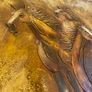 Large Hand Painted Oil on Canvas - Eight Horses Running Image 5