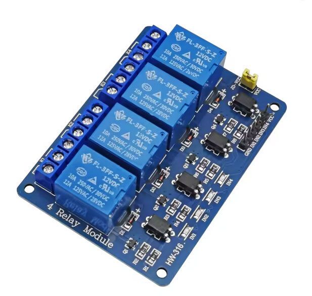 12V Relay Module With Optocoupler Relay Output 4 Way Relay Module For Arduino