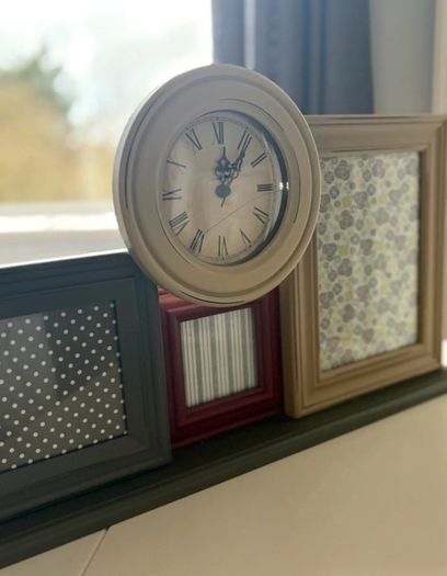 Photo and clock Display
