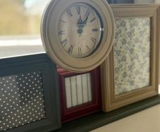 Photo and clock Display