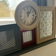 Photo and clock Display