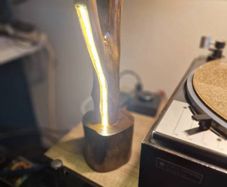 Hand crafted LED desk lamp