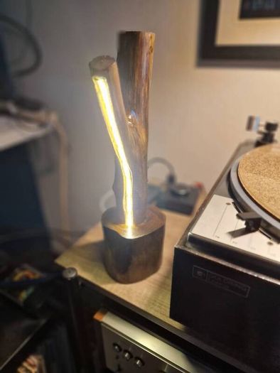 Hand crafted LED desk lamp