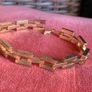 18k rolled gold link chain bracelet Image 2