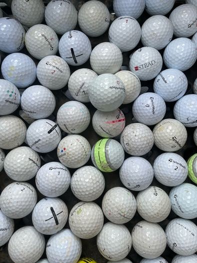 50 used mixed Taylor Made practice grade golf balls