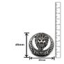 Roaring Lion Oxidized Brooch / Lapel Pin Image 3