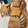 4 x Beautiful Sturdy Wooden Kitchen Dining Chairs - Can Deliver Image 2
