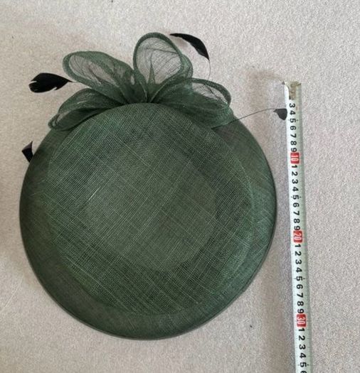 Emerald green occasion hat