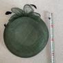 Emerald green occasion hat Image 9