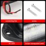 Truck Side Marker Lights 6 LED Bulbs 12V 24V For SUV Truck Trailer Van Tag Step Lamp Motorcycle Signal Lamp Universal Image 4