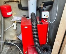 High efficiency oil boiler