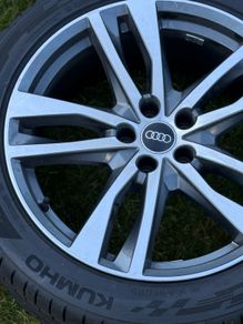 audi a6 tyres and genuine scratcless alloys
