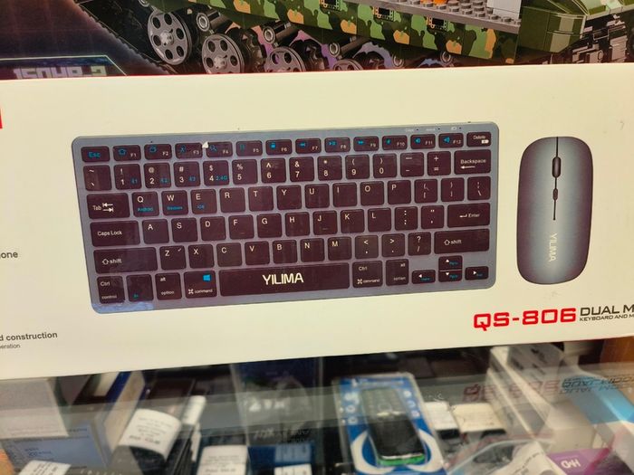 Yilima QS-806 Dual Mode Keyboard And Mouse Combo, Bluetooth Wireless Silent Keys