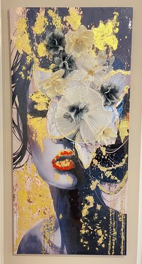 modern abstract portrait painting