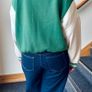 Bershka Green Varsity Jacket Size M/10 Image 5