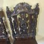 2 antique oak chairs Image 2