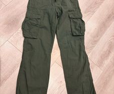 Bershka - Cargo Trousers- khaki green